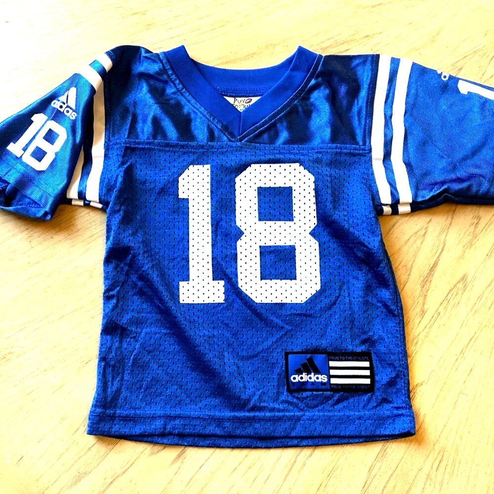RARE Vtg Peyton Manning Colts Jersey Infant Boys 12M Adidas Play Football Mint